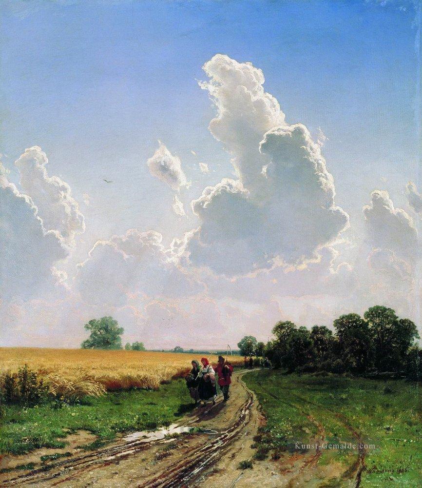 Mittags Vororte von moscow bratsevo 1866 klassische Landschaft Ivan Ivanovich Ölgemälde